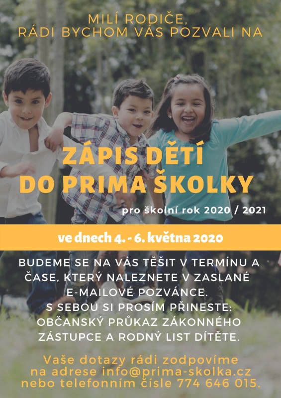 Termn zpisu pro koln rok 2020/2021
